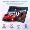 10 Inch Android 16 Tablet 5-Core Tablet, Widevine L1 20GB + 64GB + 1TB TF, WiFi 6 BT 5.3 6000mAh Battery, OTG Transmission, Face Unlock, Type C Headphone Jack (Black)  Amazon.fr: Electronics
